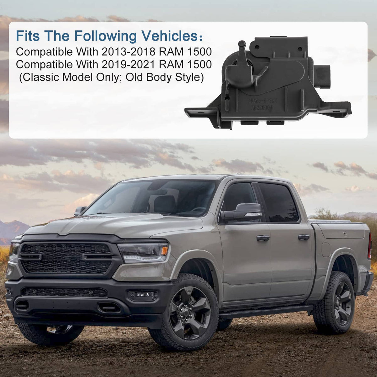 Solidspare New Active Grille Shutter Actuator Motor For 13-18 Dodge Ram 1500 19-21 Classic