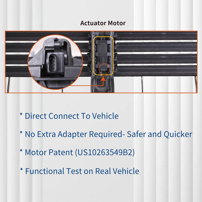 Solidspare Front Upper Active Grille Shutter With Motor For Chevy Equinox GMC 2019-2023