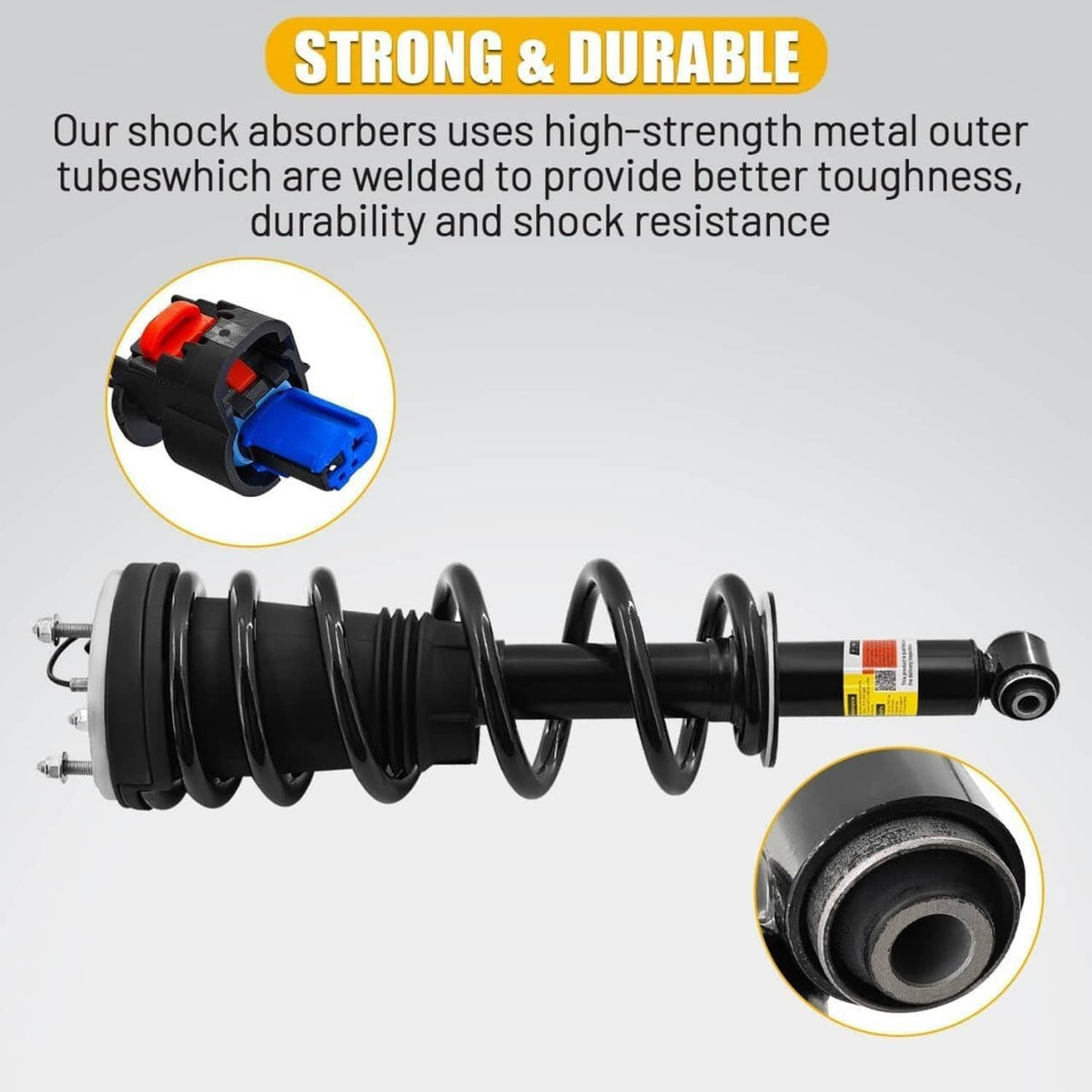 Solidspare 4x Front Rear Shock Struts Magnetic Fit 2021-2024 Escalade Chevy Tahoe GMC Yukon