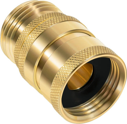 Solid Spare 22729 Hose Quick Disconnect Set Heavy-Duty Brass, 3/4” GHT Male x Female