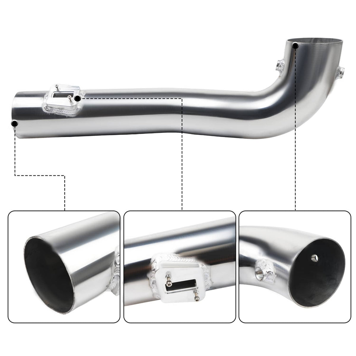 Solidspare Cold Air Intake Kit + Heat Shield For 2014-2019 Chevrolet GMC Cadillac 5.3L 6.2L