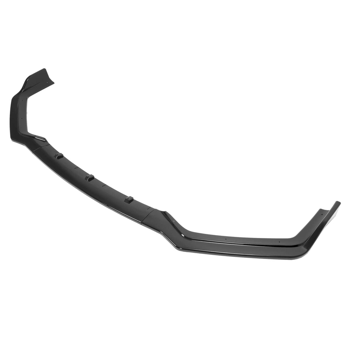 Solid Spare Fits Infiniti Q50 Sport 18-24 Gloss Black PP 3PC Front Bumper Lip Chin Splitter