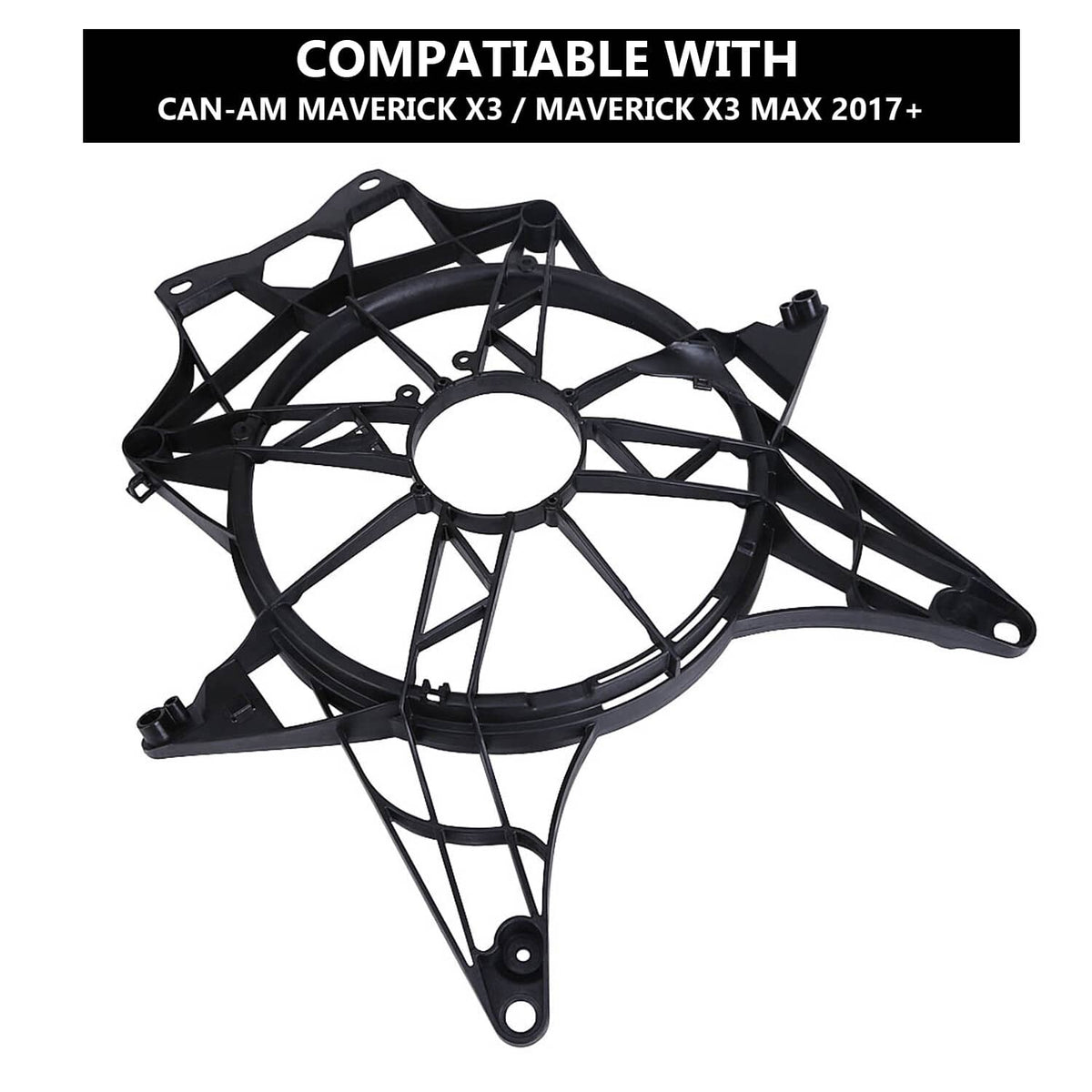 Solidspare 709200588 Cooling Radiator Fan Cover Assembly For Can Am Maverick X3 2017-2024