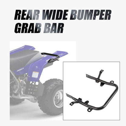 Solidspare Rear Grab Bar Bumper Black #3GG-2845R-10-00 For Yamaha Banshee YFZ350 1987-2006