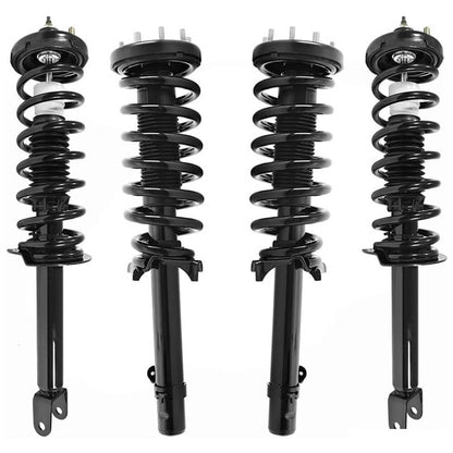 Solidspare New 4Pcs Front & Rear Complete Shocks Struts For 2008-12 Honda Accord 2.4L 3.5L