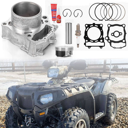 Solidspare 96.6mm Cylinder Piston Gasket Top End Kit For Polaris Sportsman 550 XP 2009-2014