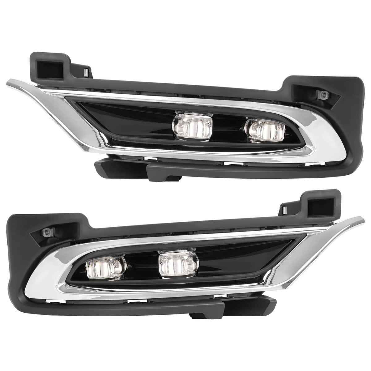 Solid Spare Pair LED Chrome Fog Lights Driver Passenger Side For Chrysler 300 2015-2024 2021