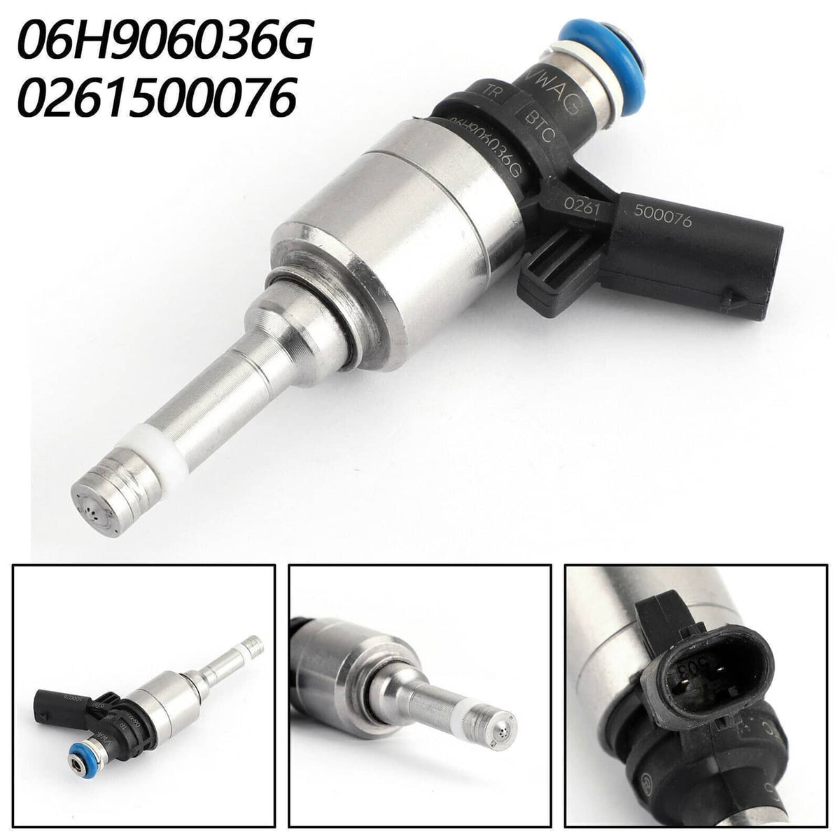 Solidspare 4Pcs Fuel Injectors 06H906036G For Audi A4 TT VW Jetta Golf CCTA 2.0T Turbo