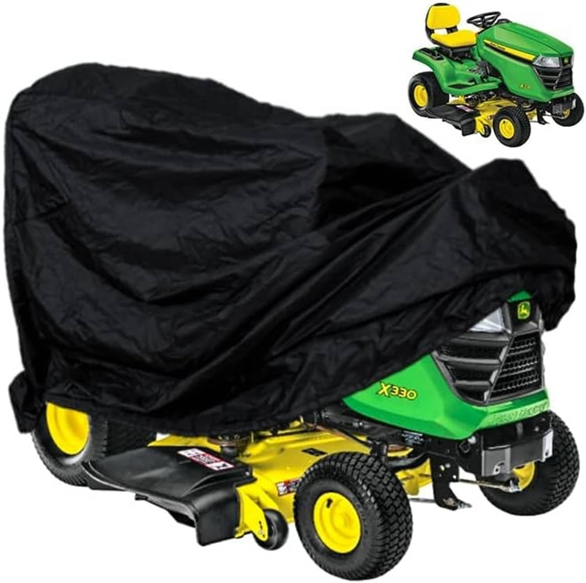 Solid Spare LP93647 Deluxe Riding Mower Cover Waterproof for John Deere X300-X700 Series