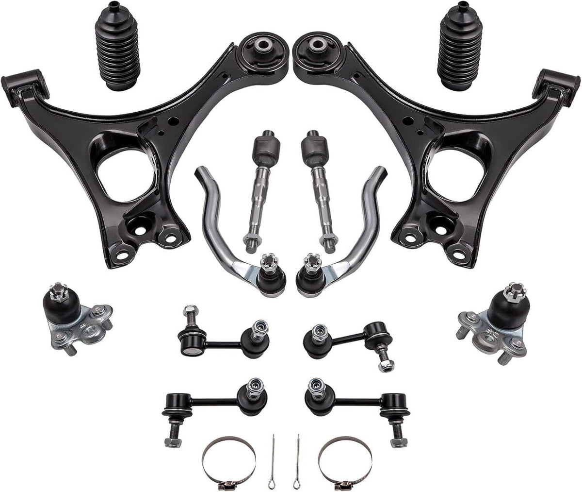 Solidspare 14Pcs Suspension Kit Front Lower Control Arms for Honda Civic 2006-2011 K620383