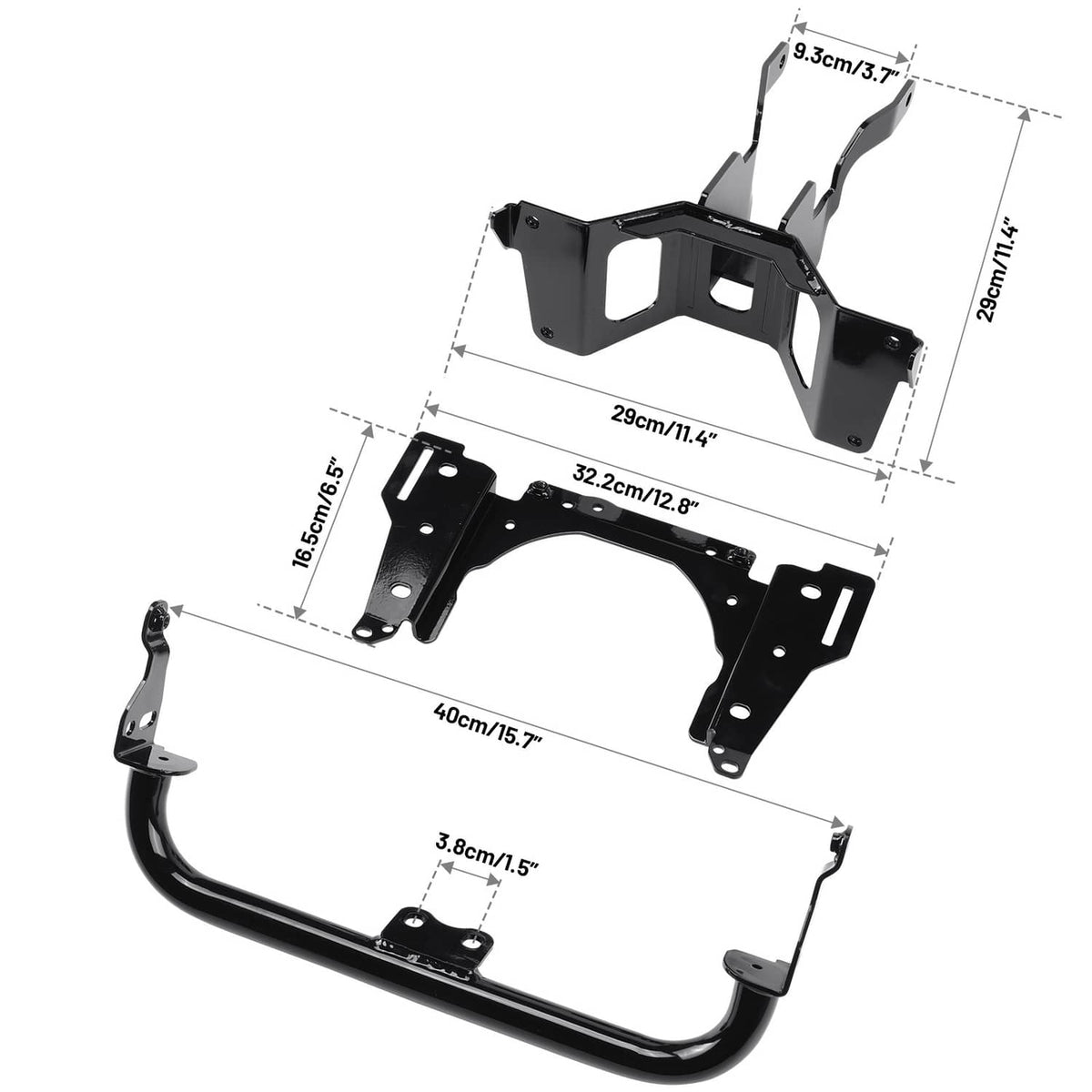 Solidspare For Harley StreetBob Low Rider 2018-2025 Headlight Fairings Windshield Bracket