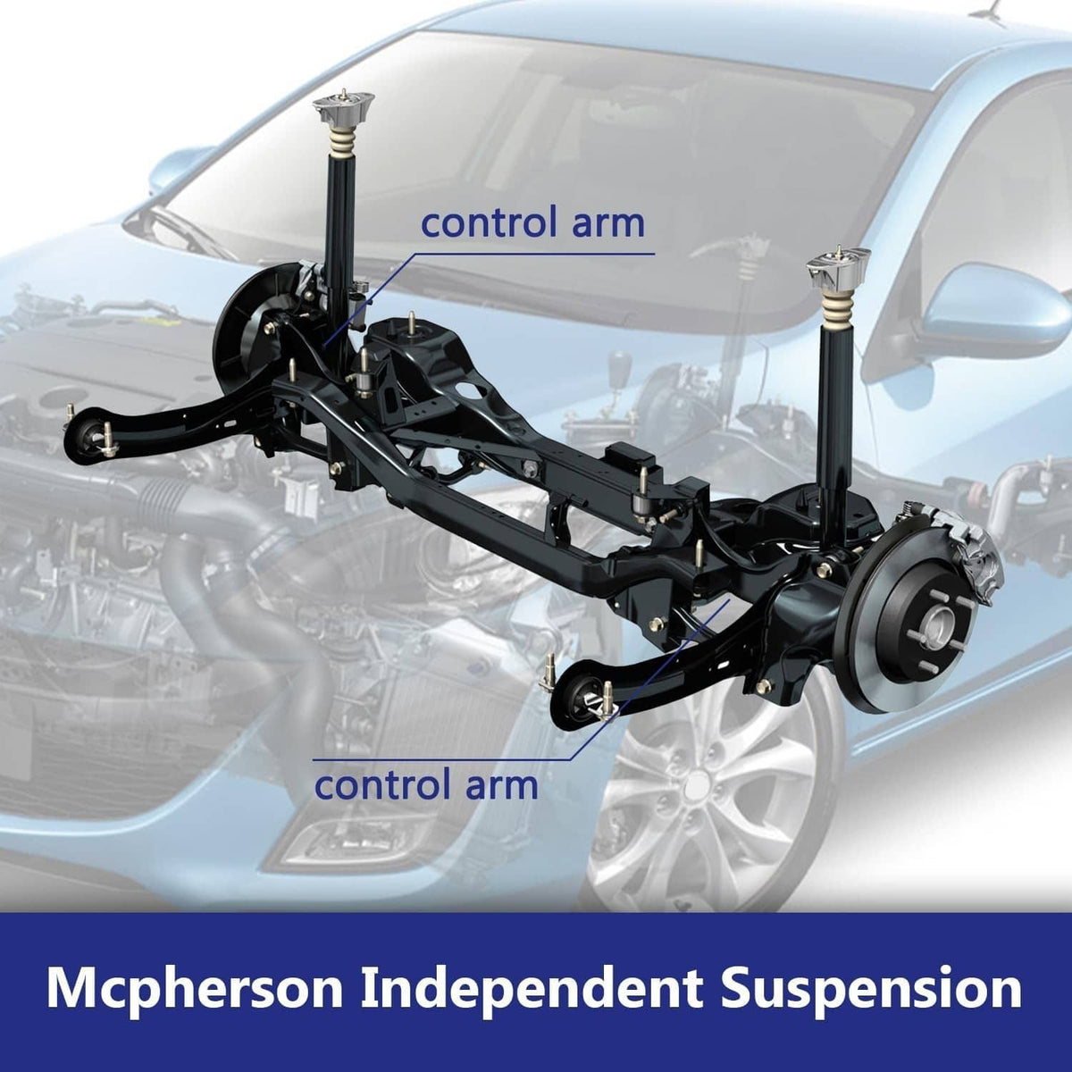 Solidspare 6Pcs New For 2007-2013 Mazda 3 Rear Upper Lower Suspension Control Arms Kit