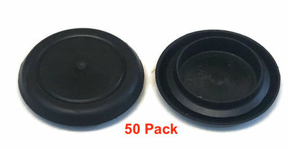 50 Black Rubber 1-1/4" Inch FLUSH MOUNT HOLE PLUG - Sheet Metal Auto Body Panel