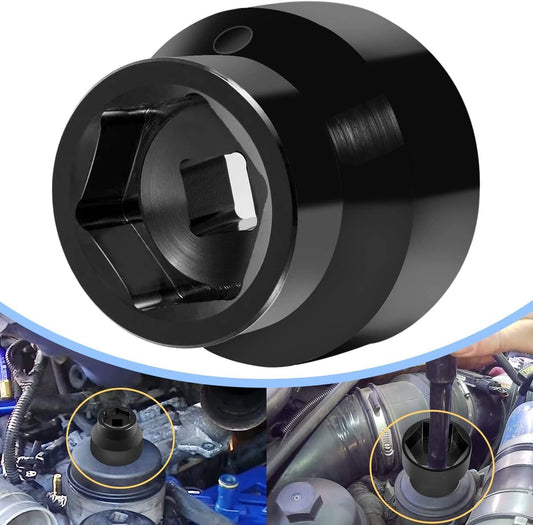 Solid Spare Oil Filter Socket 24mm / 36mm for 2003-2010 Ford 6.0L / 6.4L Powerstroke Diesel