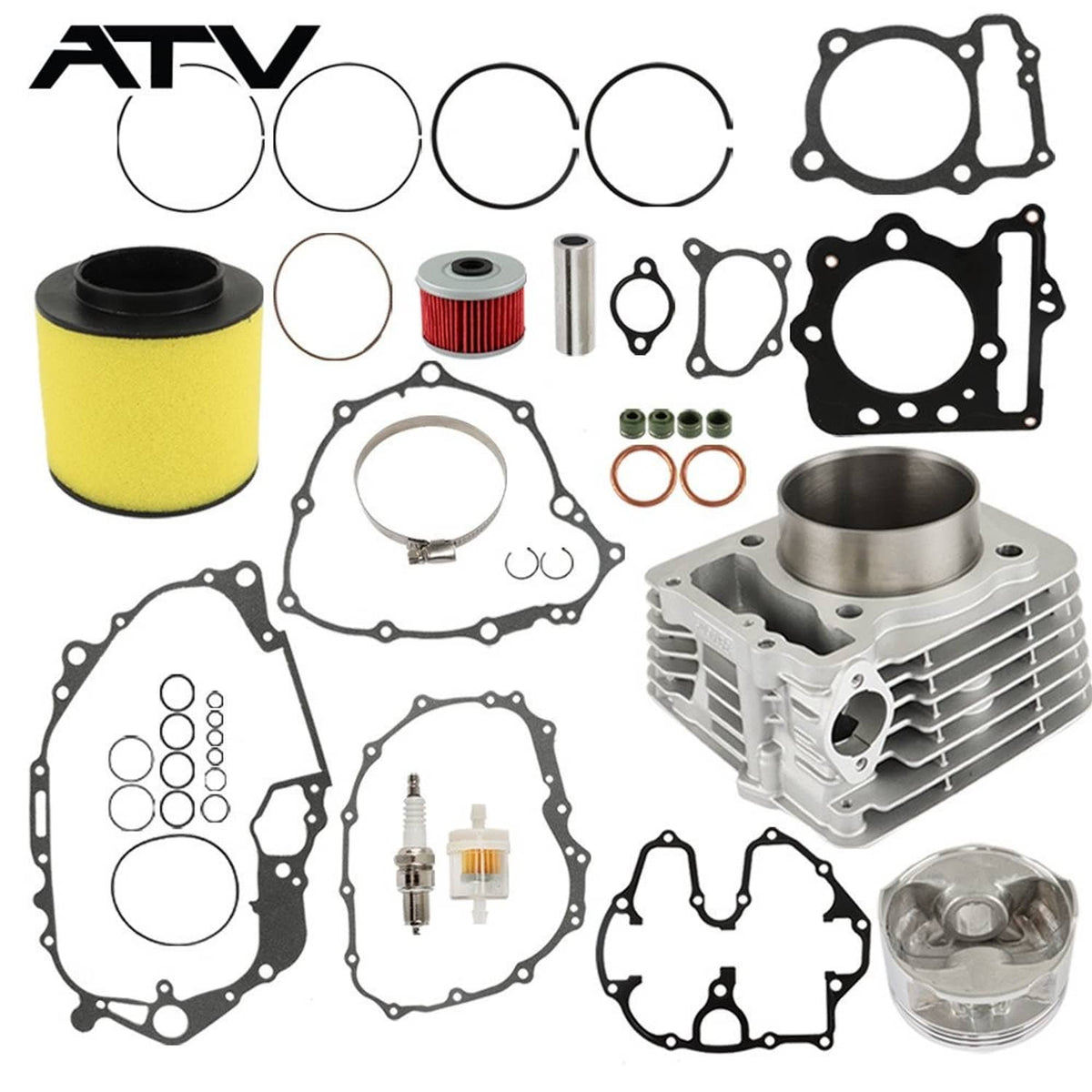 Solidspare For Honda Trx400ex SporTrax Motor Engine Rebuild Cylinder Piston Kit 1999-2008