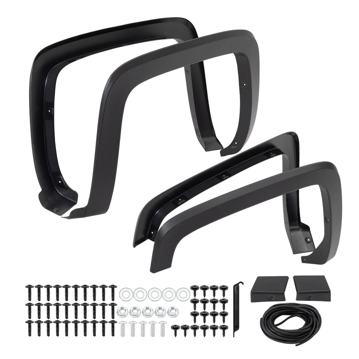 Solidspare 4x Fender Flares for Chevrolet Silverado 1500 2500HD 3500HD Front & Rear Side
