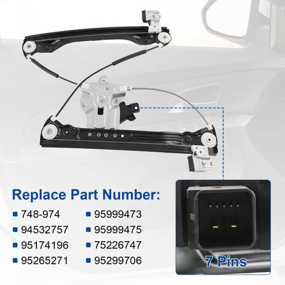 Solidspare Driver Front Side Window Regulator w/ Motor 748-974 For Chevy Cruze 2011-2015