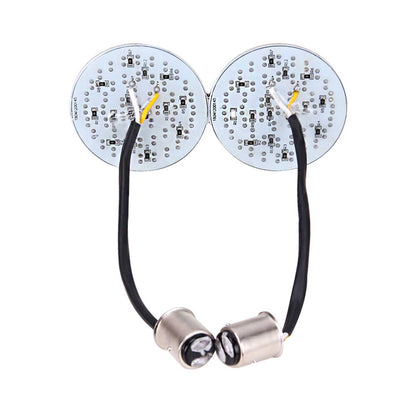 Solidspare Front 2" Led Turn Signal Light 1157 Bulb For Harley Touring Road Glide Limited