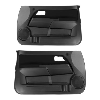 Solid Spare Pair of Inner Door Panels For 2004-2012 Chevrolet Colorado GMC Canyon Black