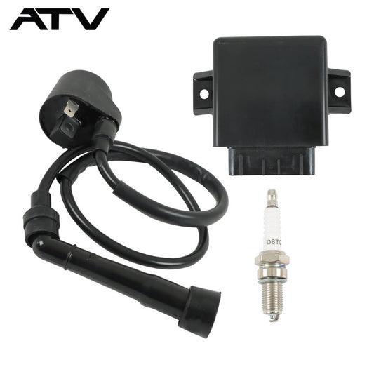Solidspare For 2005-2007 Polaris Predator 500 3088052 ATV Ignition Coil Spark Plug & CDI