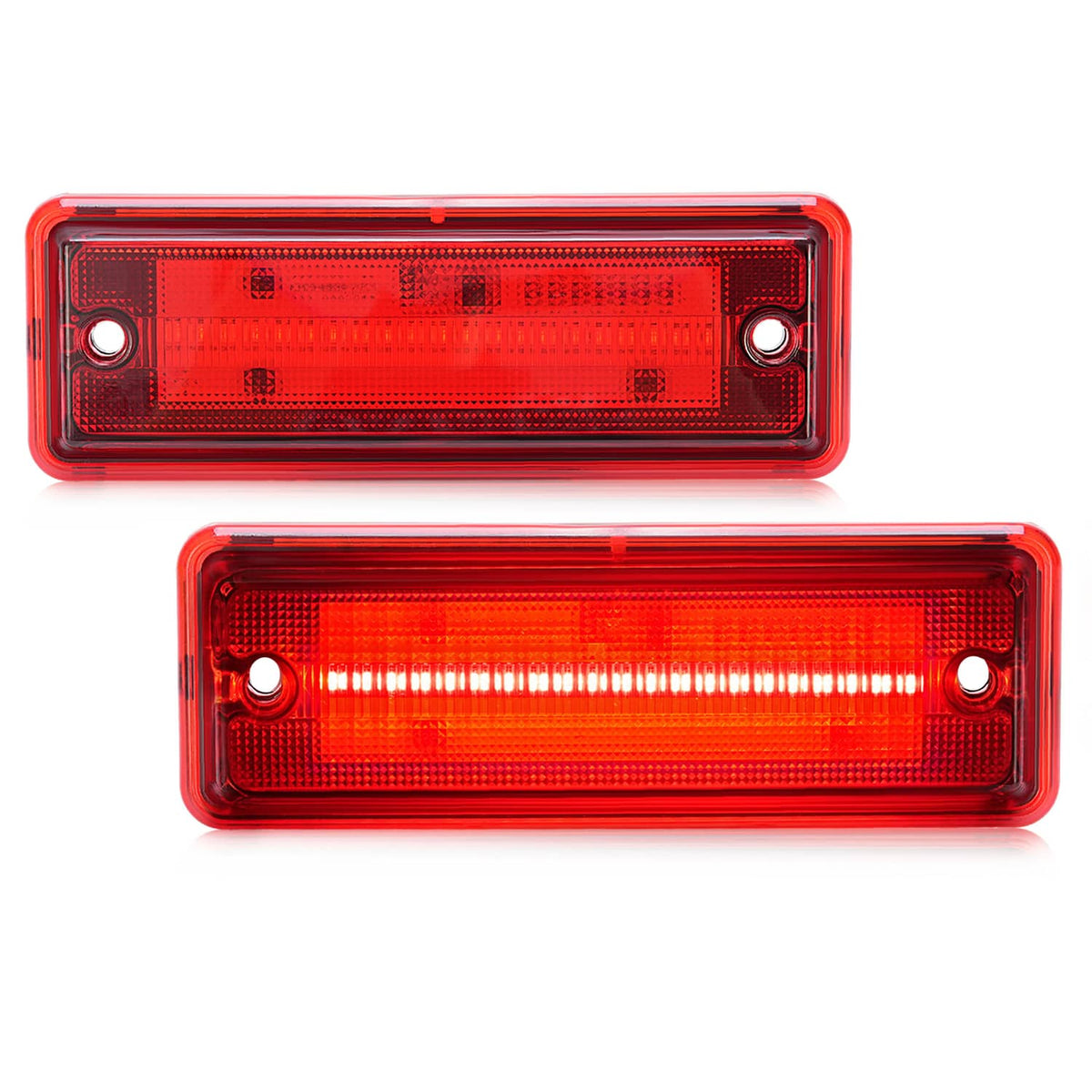 Solid Spare LED Rear Side Marker Parking Lights For El Camino & Caballero & Malibu 1978-1987