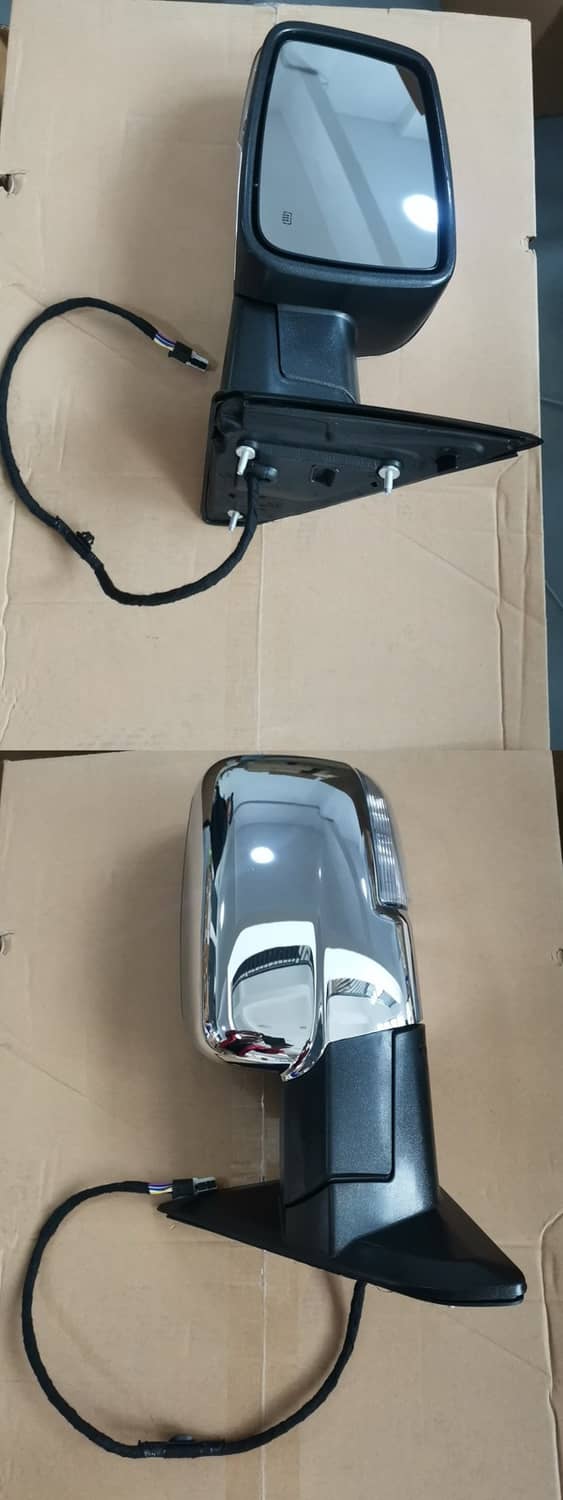 Solidspare New Mirror Sliver Cover Power Folding Signal Driver/Left Side For 13-18 Ram 1500