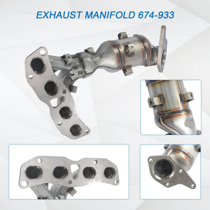 Solidspare Exhaust Manifold Catalytic Converter for 2007-2013 Nissan Altima 2.5L L4