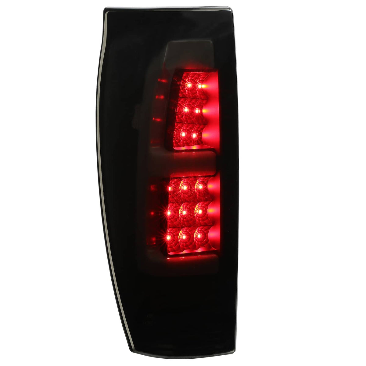 Solid Spare Black Smoke For 02-06 Chevy Avalanche 1500 2500 LED Tube Tail Lights Brake Lamps