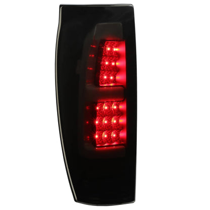 Solid Spare Black Smoke For 02-06 Chevy Avalanche 1500 2500 LED Tube Tail Lights Brake Lamps