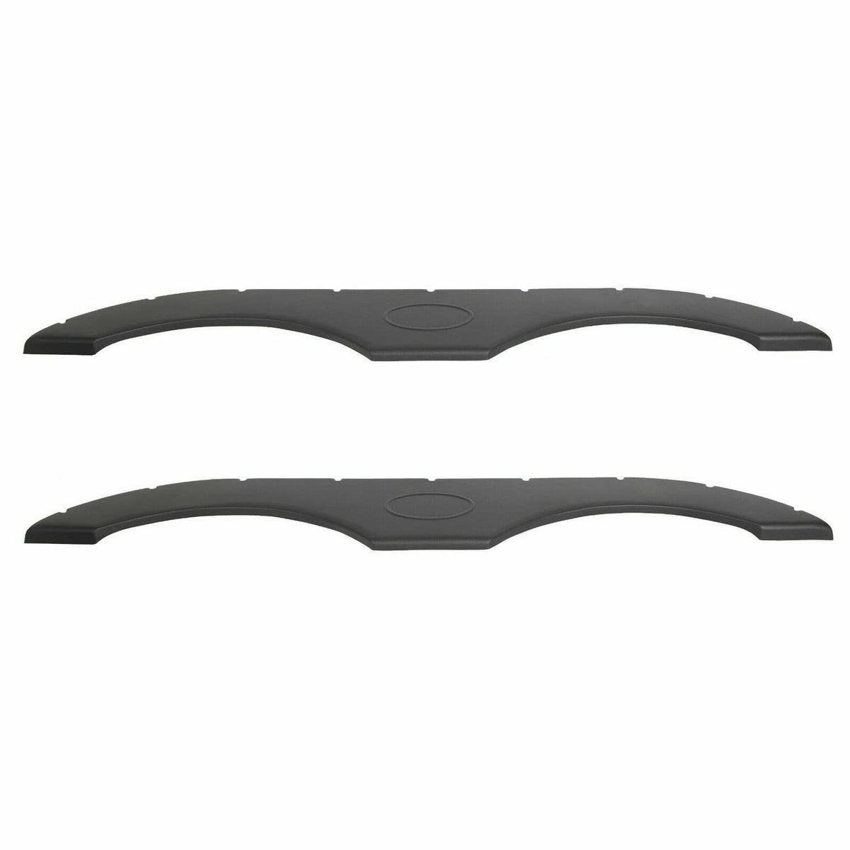 Solidspare 2Pcs Tandem Pair Black Trailer Fender Skirt For RVs Campers And Trailers Set