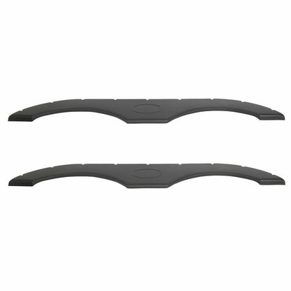 Solidspare 2Pcs Tandem Pair Black Trailer Fender Skirt For RVs Campers And Trailers Set