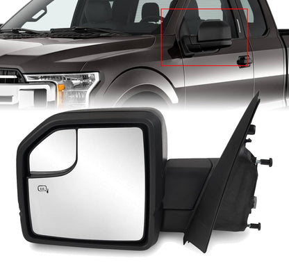 Solidspare Mirror Passenger Left Side Heated 6Pin For Ford F150 F-150 Truck 2015-2020 New