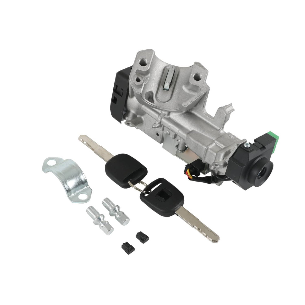 Solidspare 35100-SDA-A71 Ignition Switch Lock Cylinder Auto Trans w/2 Keys for Honda Accord