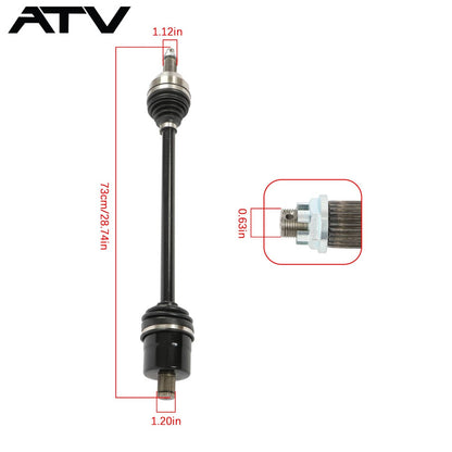 Solidspare Rear Right Left CV Axles Drive Shaft For Polaris XP 1000 14-18 1333124 1333439