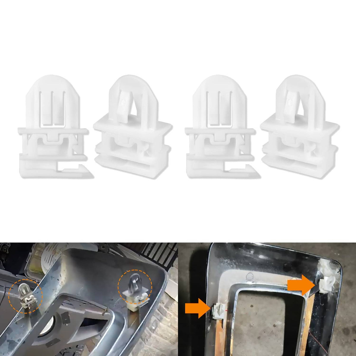 Solidspare 4*11561829 Grille Retainer Clip for Hummer H3 2006-2010 and Hummer H3T 2009-2010