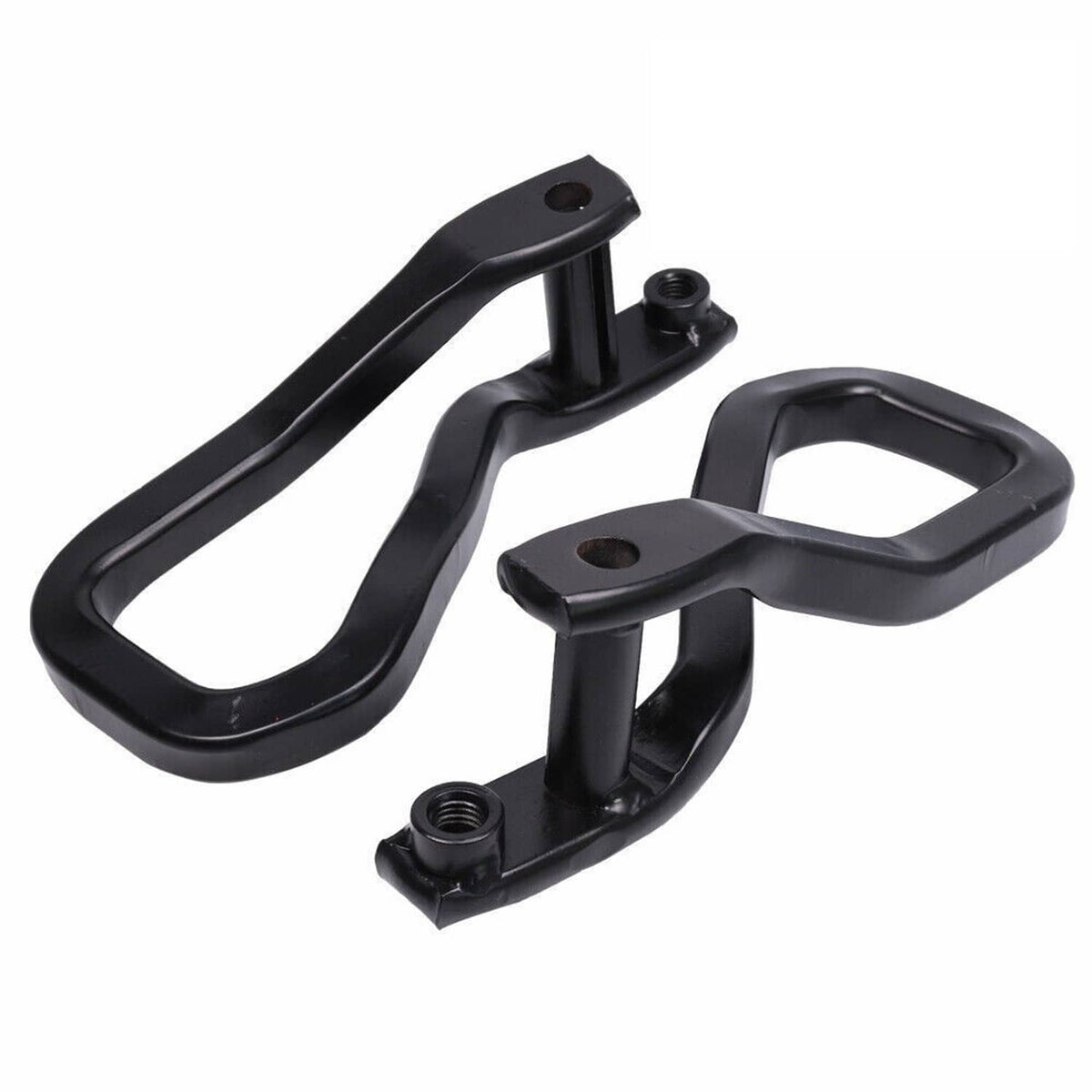 Solidspare Black Front Tow Recovery Hooks w/ Bolts 84195907 For 2019-2021 GMC Sierra 1500