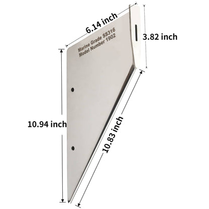 Solid Spare 27151 Skeg Guard For Yamaha 150-175HP 200HP 300HP 2/4 Stroke Stainless Steel