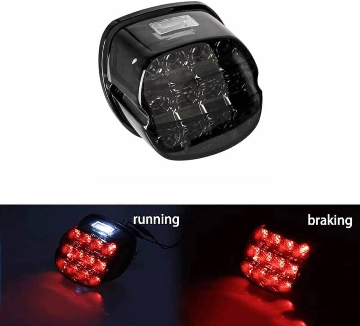 Solidspare LED Tail Lights Brake For Harley Touring Road King Dyna Glide Softail Sporster