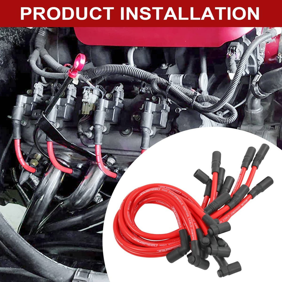Solidspare Spark Plug Wire 9718Q For Chevrolet Express 2500 3500 Tahoe GMC Savana 1500 5.7L
