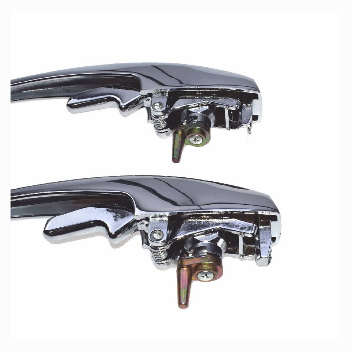 Solid Spare PAIR) OUTER DOOR HANDLES WITH MATCHED KEYS FITS VW TYPE1 BUG 113898205M 1968-79