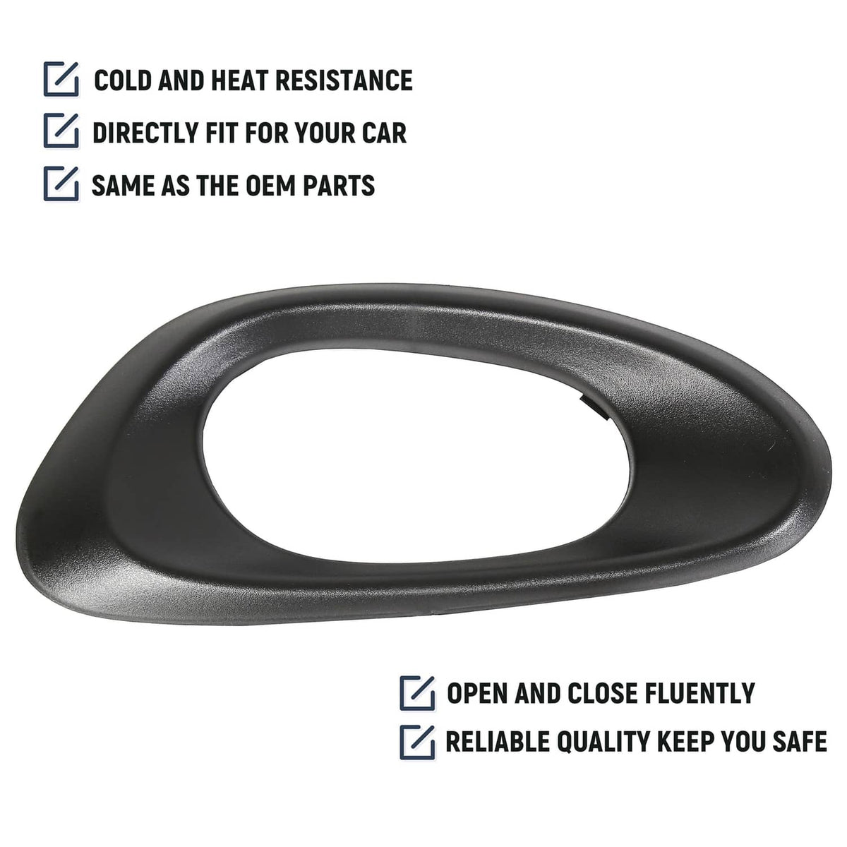 Solid Spare Front Left Inside DOOR HANDLE BEZEL For 2002-2009 Chevy Trailblazer # 15214501