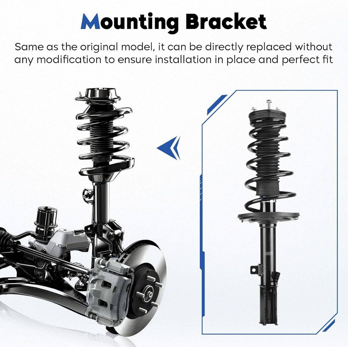 Solidspare 4x Front and Rear Shock Struts Assembly w/Coil Spring for Toyota Camry 2007-2011