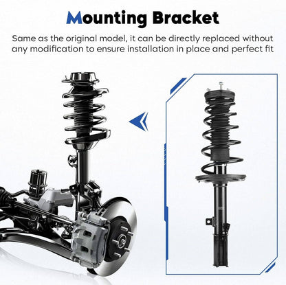 Solidspare 4x Front and Rear Shock Struts Assembly w/Coil Spring for Toyota Camry 2007-2011