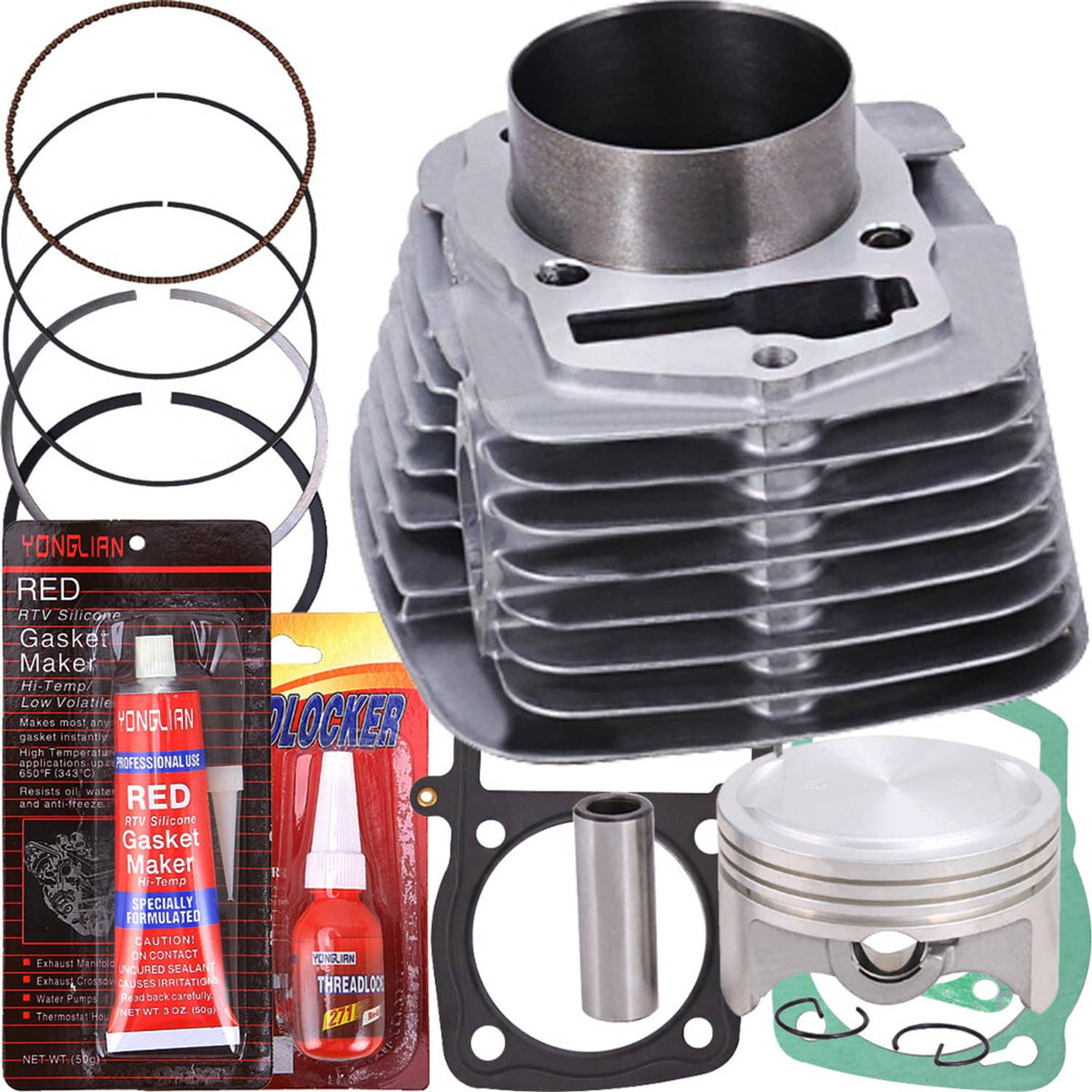 Solidspare For 2003-2019 Honda CRF230F CRF 230F 65.5mm 233cc Cylinder Piston Top End Kit
