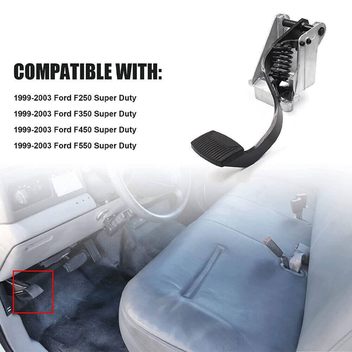 Solidspare Clutch Pedal Assembly w/ Bracket For 99-2003 Ford Super Duty F250 F350 F450 F550