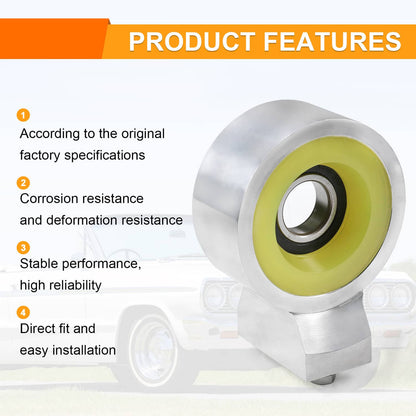 Solidspare Heavy Duty Aluminum Poly Driveshaft Carrier Bearing For 58-1964 Chevy Impala