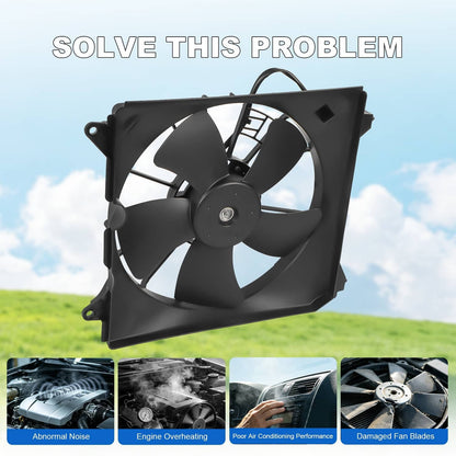 Solidspare Radiator Cooling Fan Assembly Driver Side 2013-2017 For Honda Accord 620-289