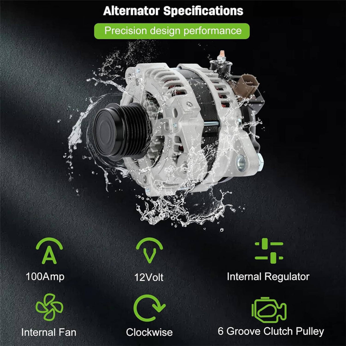 Solidspare Alternator For Toyota Corolla Matrix Scion xD Pontiac Vibe 2009-2013 1.8L 11385