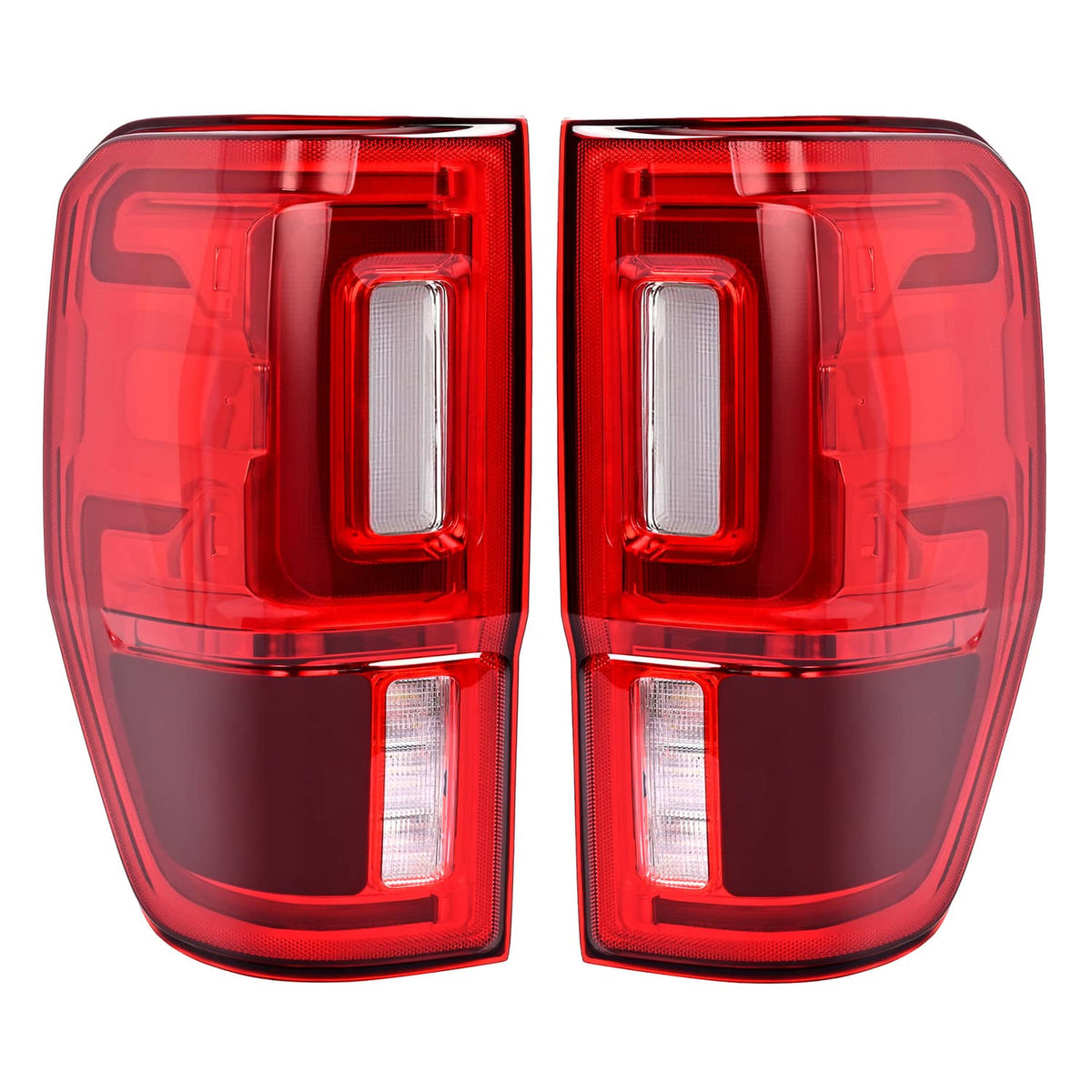 Solid Spare LED Tail Lights Tail Lamps w/Blind Spot For Ford Ranger 2019 2020 2021 2022 2023