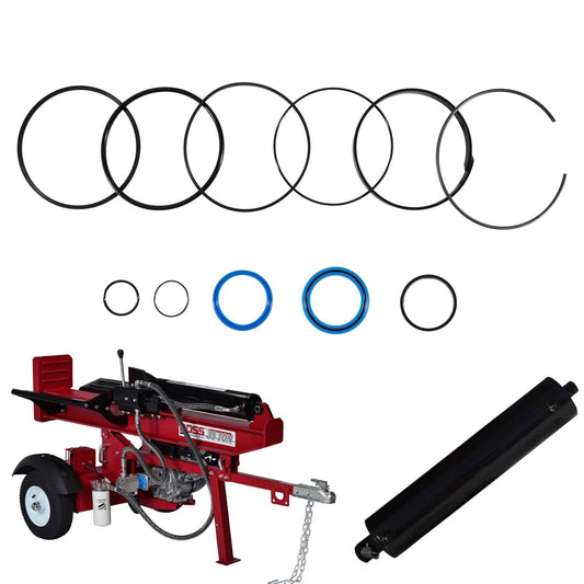 Solid Spare 5.0" Bore x 2.0" Rod Cylinder Hydraulic Log Splitter Cylinder Rebuild Seal Kit